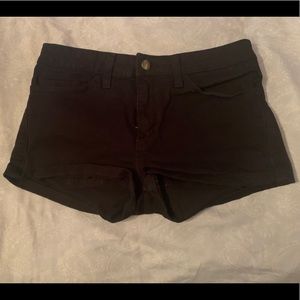 American Apparel black denim shorts